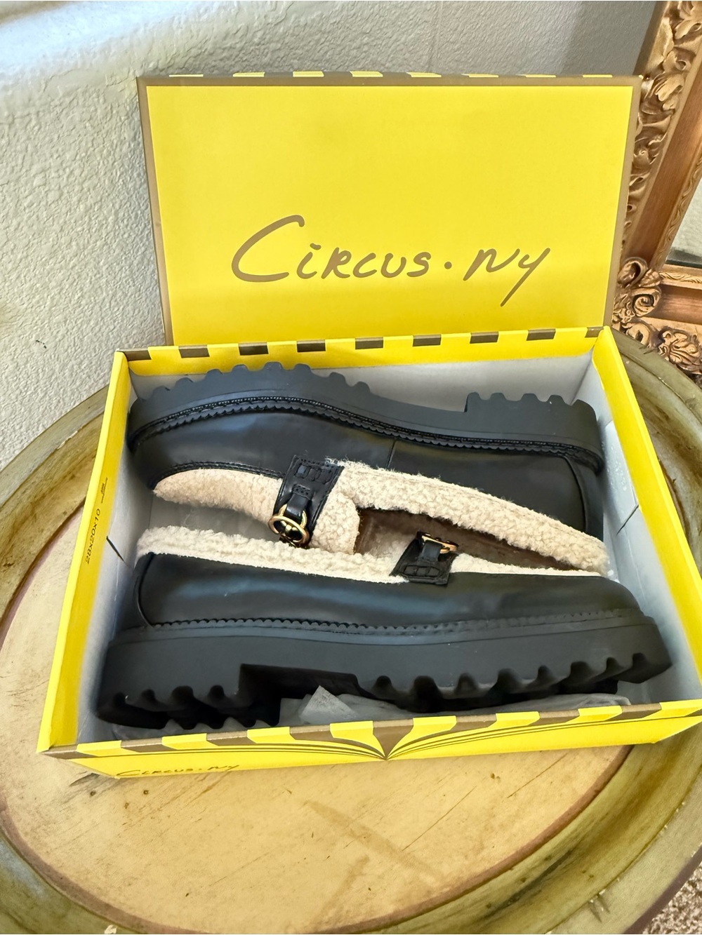 Sam Edelman Deana Shearling Loafers NWT